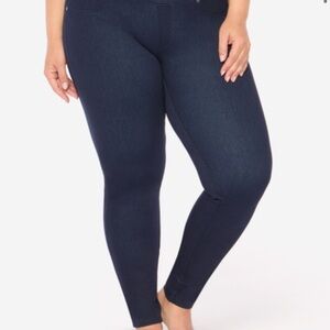 Ruby Ribbon Jean Leggings Indigo, new in bag, never worn